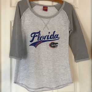 Florida Gators Tee Raglan Sleeves Medium